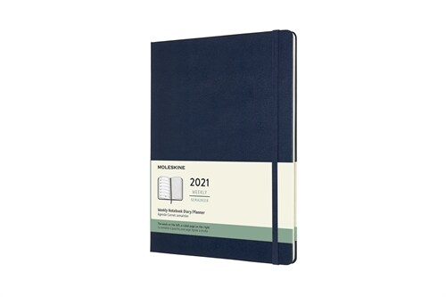 Moleskine 2021 Weekly Planner, 12m, Extra Large, Sapphire Blue, Hard Cover (7.5 X 9.75) (Other)