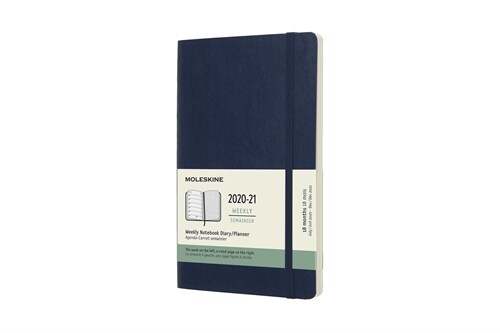 Moleskine 2020-21 Weekly Planner, 18m, Large, Sapphire Blue, Soft Cover (5 X 8.25) (Other)