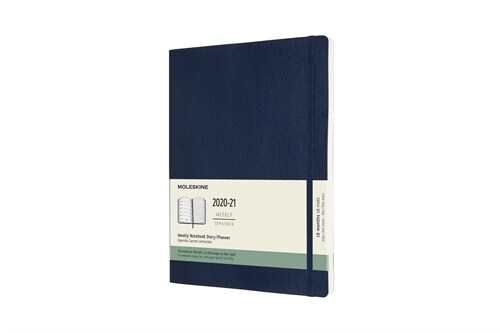 Moleskine 2020-21 Weekly Planner, 18m, Extra Large, Sapphire Blue, Soft Cover (7.5 X 9.75) (Other)