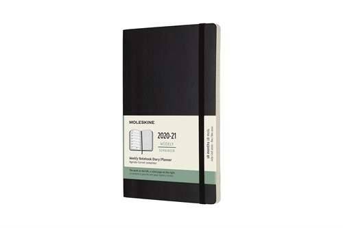 Moleskine 2020-21 Weekly Planner, 18m, Large, Black, Soft Cover (5 X 8.25) (Other)