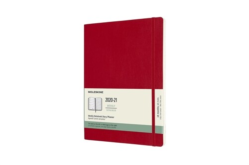 Moleskine 2020-21 Weekly Planner, 18m, Extra Large, Scarlet Red, Soft Cover (7.5 X 9.75) (Other)