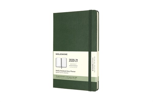 Moleskine 2020-21 Weekly Planner, 18m, Large, Myrtle Green, Hard Cover (5 X 8.25) (Other)