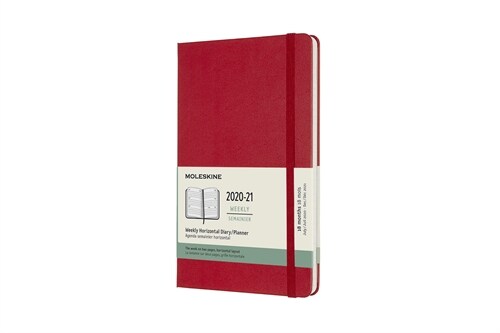 Moleskine 2020-21 Weekly Horizonal Planner, 18m, Large, Scarlet Red, Hard Cover (5 X 8.25) (Other)
