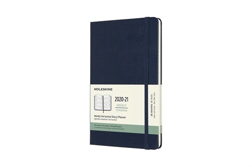 Moleskine 2020-21 Weekly Horizontal Planner, 18m, Large, Sapphire Blue, Hard Cover (5 X 8.25) (Other)