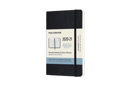 Moleskine 2020-21 Monthly Planner, 18m, Pocket, Black, Soft Cover (3.5 X 5.5) (Other)