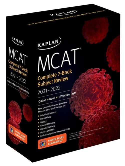 MCAT Complete 7-Book Subject Review 2021-2022: (online + Book + 3 Practice Tests) (Paperback)