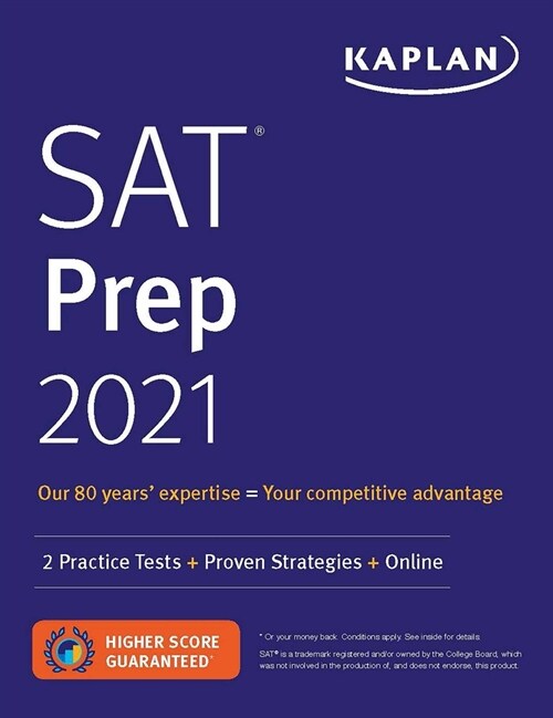 SAT Prep 2021: 2 Practice Tests + Proven Strategies + Online (Paperback)