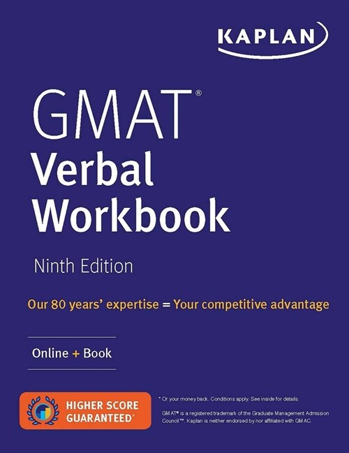 GMAT Verbal Workbook: Over 200 Practice Questions + Online (Paperback, 9)