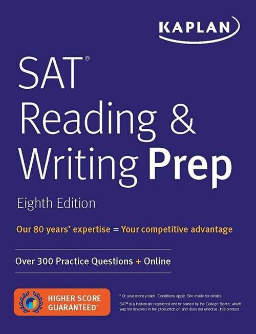 [중고] SAT Reading & Writing Prep: Over 300 Practice Questions + Online (Paperback, 8)
