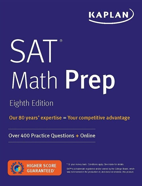 SAT Math Prep: Over 400 Practice Questions + Online (Paperback, 8)