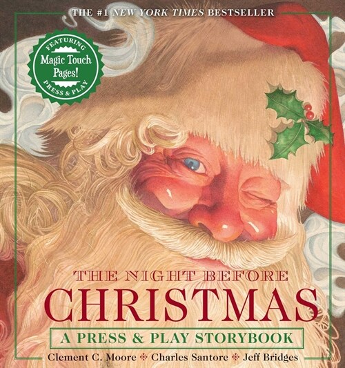 The Night Before Christmas Press and Play Storybook: The Classic Edition Hardcover Book Narrated by Jeff Bridges (Hardcover)