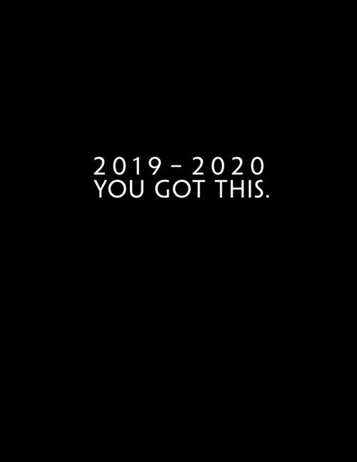 2019 - 2020: Weekly Planner Starting October 2019 - September 2020 - Week To View With Hourly Schedule - 8.5 x 11 Dated Agenda - Ap (Paperback)