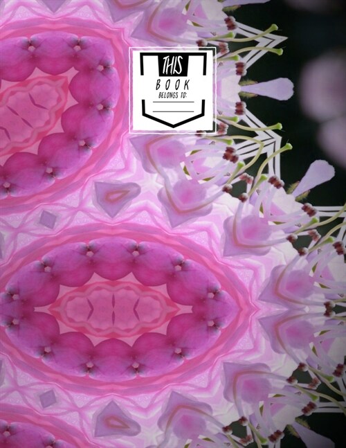 Dotted Grid Notebook: Pink Petals - Dots, Large Notebook (Paperback)