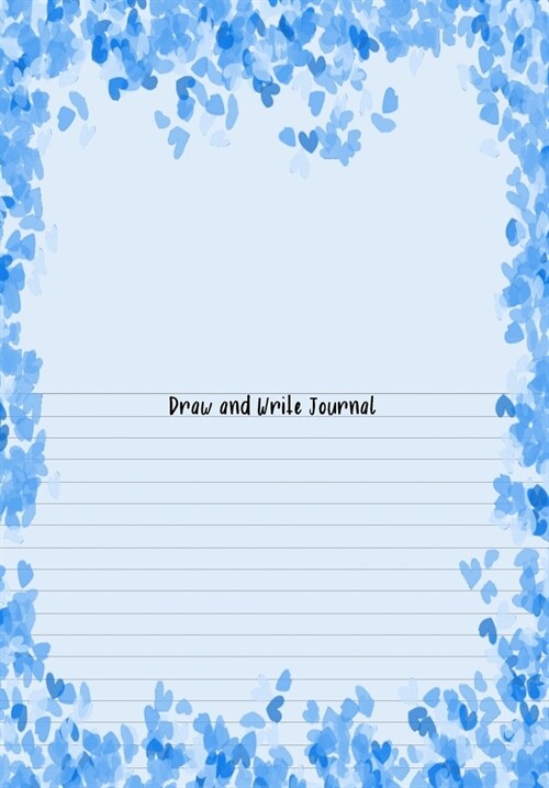 Draw and Write Journal: Book Journal Dual Design Alternating Half Blank- Half College Ruled for Creative Sketchbook Drawing or Doodling & Writ (Paperback)