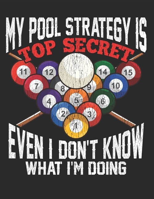 My Pool Strategy is Top Secret Even I Dont Know what Iam Doing: Planner Weekly and Monthly for 2020 Calendar Business Planners Organizer For To do lis (Paperback)