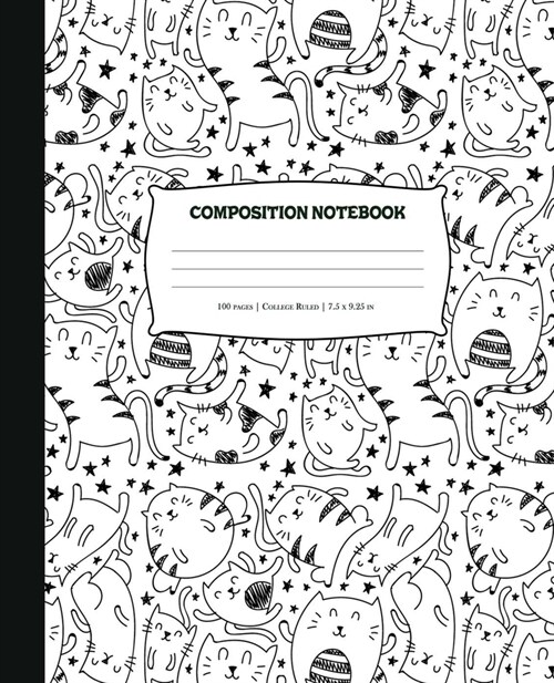 Composition Notebook: Kitten Journal for Notes - Notebook with Cats Lined College Ruled - 100 Lined Pages - Notebook / Journal for Students (Paperback)