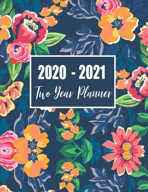 2020-2021 Two Year Planner: 24 Months Appointment Organizer Jan 2020 - Dec 2021 Monthly Agenda Schedule Organizer Business Planners with Holidays (Paperback)