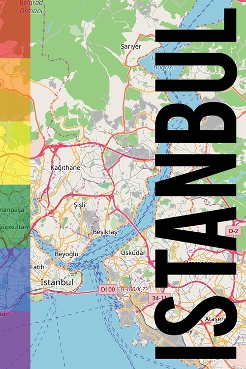 Istanbul: 6x9 blank lined journal rainbow style (Paperback)
