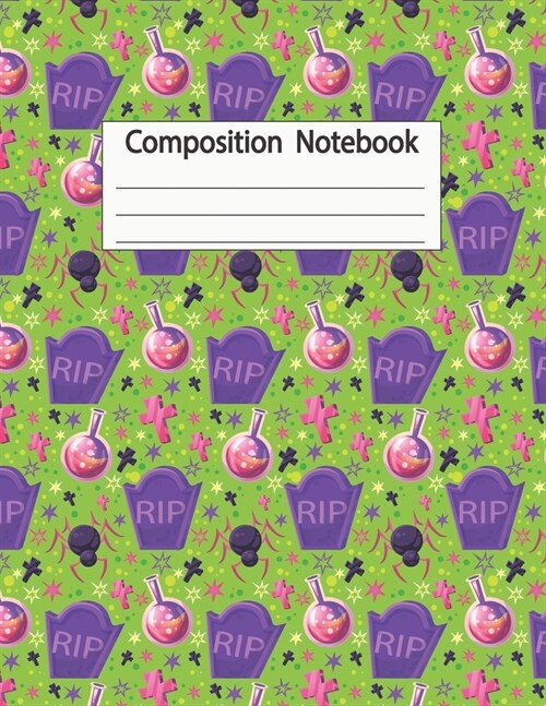 Composition Notebook: Halloween Paper Notebook Journal for Writing and Drawing at Home or School Large (8.5 x 11) 120 Pages (Paperback)