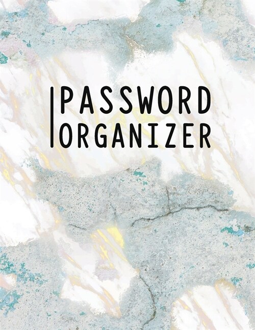 Password Organizer: Trendy Marble Password Tracker Journal to Track your Passwords (Paperback)