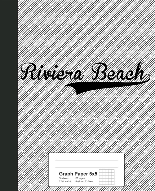 Graph Paper 5x5: RIVIERA BEACH Notebook (Paperback)