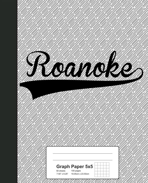 Graph Paper 5x5: ROANOKE Notebook (Paperback)