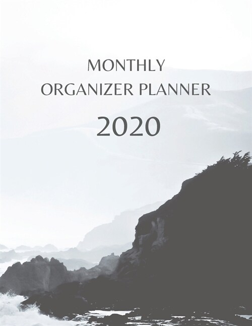 Monthly Organizer Planner: 2020 Year At A Glance Calendar and Organizer (Paperback)