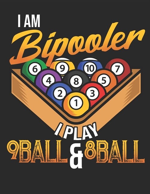 Iam Bipooler I Play 9Ball & 8Ball: Planner Weekly and Monthly for 2020 Calendar Business Planners Organizer For To do list 8,5 x 11 with Pool Billia (Paperback)
