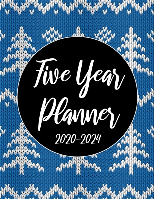 2020-2024 Five Year Planner: Blue Christmas 60 Months Appointment Calendar 5 year Monthly Planner 8.5 x 11 Business Planners and Journal Agenda Sch (Paperback)