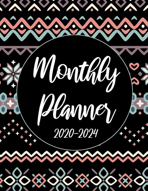 2020-2024 Monthly Planner: Beauty knitting 60 Months Appointment Calendar 5 year Monthly Planner 8.5 x 11 Business Planners and Journal Agenda Sc (Paperback)