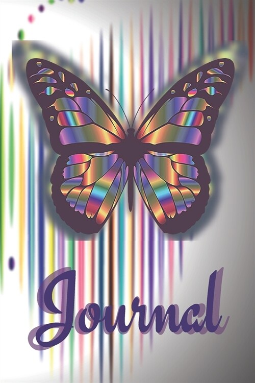 Butterfly-cover Journal: Personal Blank Notebook with Lines for Writing & Journaling, Perfect Diary (Paperback)