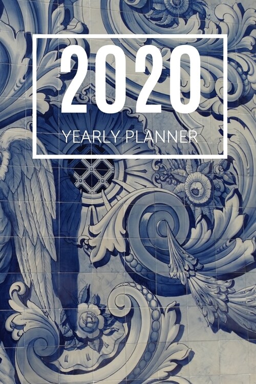 2020 Planner: Blue Tiles: Annual Planner (6 x 9 inches, weekly spreads, calendar, 136 pages) (Paperback)