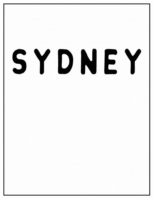 Sydney: Black and white Decorative Book - Perfect for Coffee Tables, End Tables, Bookshelves, Interior Design & Home Staging A (Paperback)