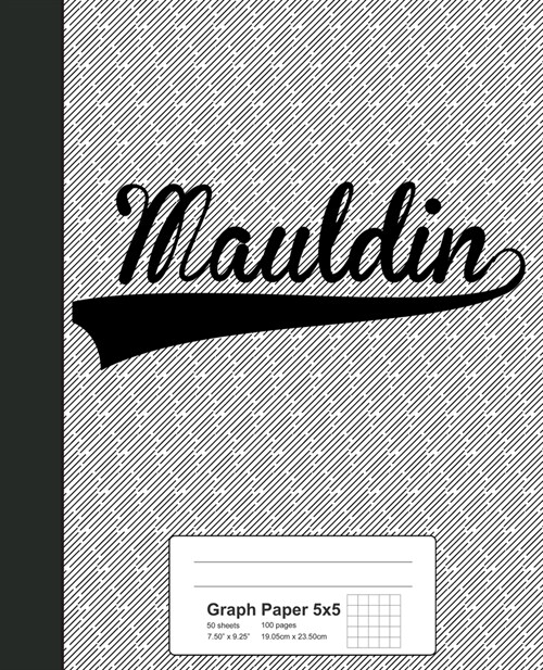 Graph Paper 5x5: MAULDIN Notebook (Paperback)