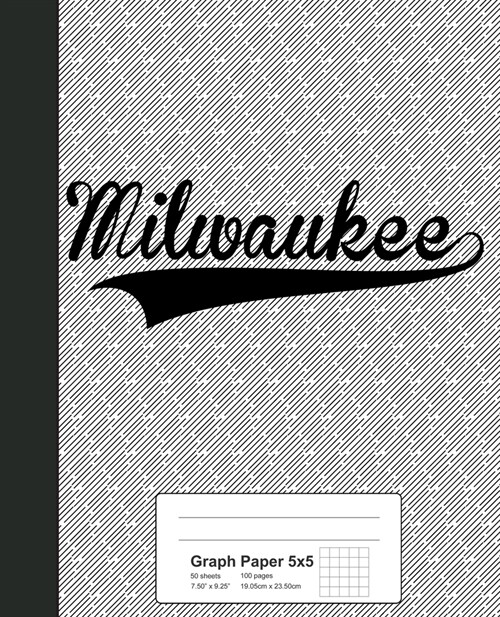 Graph Paper 5x5: MILWAUKEE Notebook (Paperback)