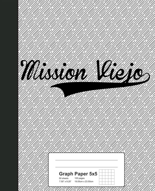 Graph Paper 5x5: MISSION VIEJO Notebook (Paperback)