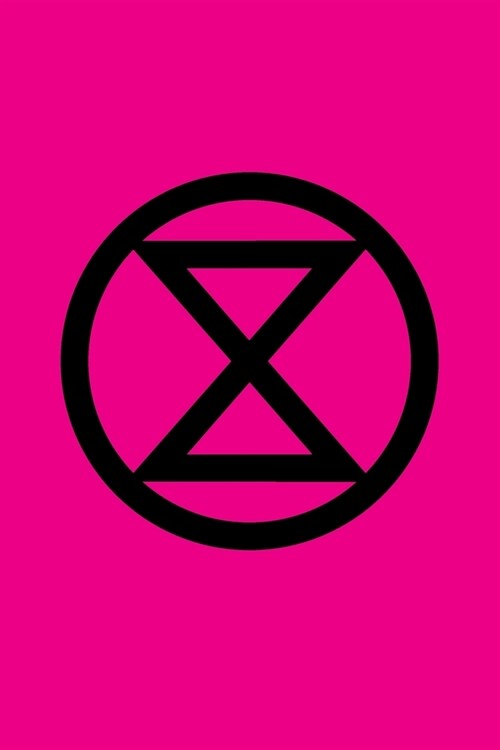 Extinction Rebellion Logo Journal With XR Badge Magenta Pink: Blank Lined 6x9 Notebook / Composition Book For Writing In (Ecological Climate Change M (Paperback)