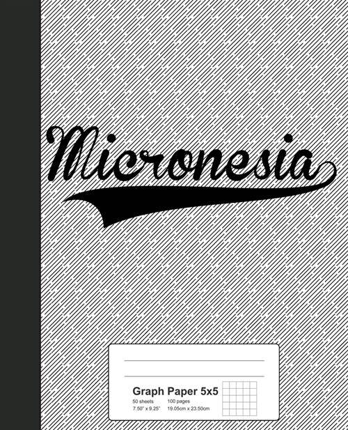 Graph Paper 5x5: MICRONESIA Notebook (Paperback)