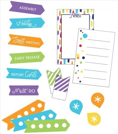 Sparkle and Shine Rainbow Planner Accents Sticker Pack (Other)