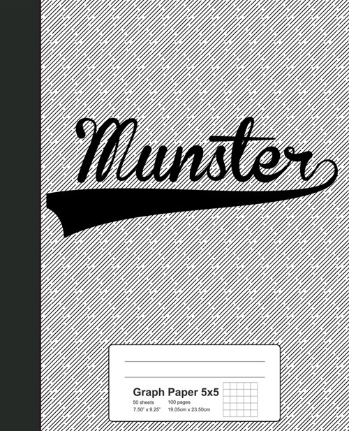 Graph Paper 5x5: MUNSTER Notebook (Paperback)