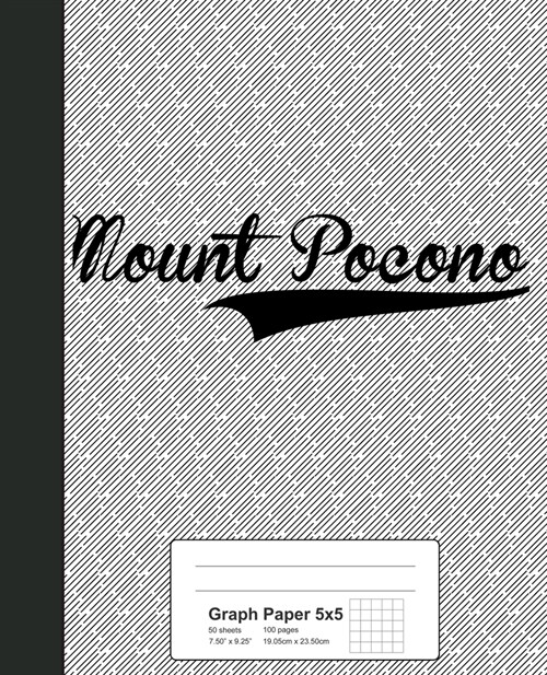 Graph Paper 5x5: MOUNT POCONO Notebook (Paperback)