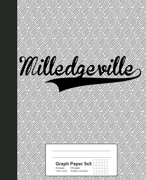 Graph Paper 5x5: MILLEDGEVILLE Notebook (Paperback)