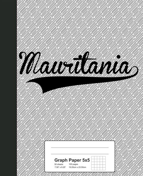 Graph Paper 5x5: MAURITANIA Notebook (Paperback)