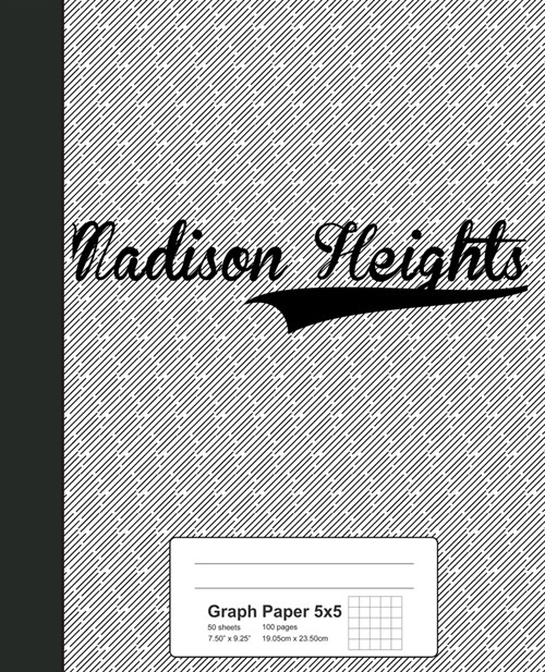 Graph Paper 5x5: MADISON HEIGHTS Notebook (Paperback)