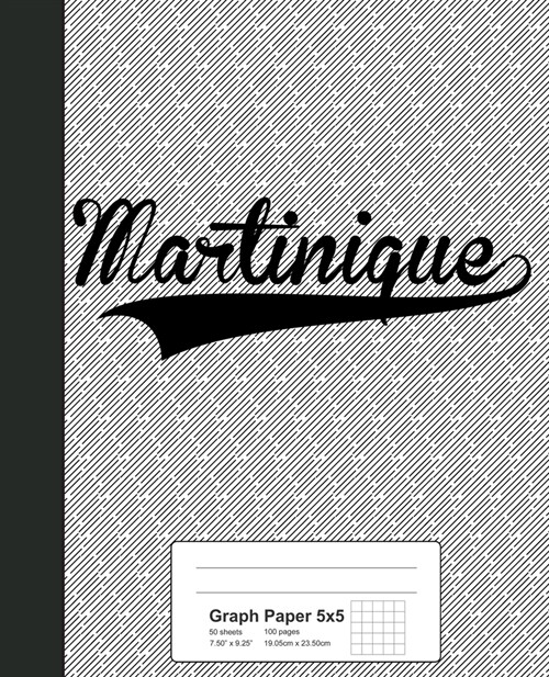 Graph Paper 5x5: MARTINIQUE Notebook (Paperback)