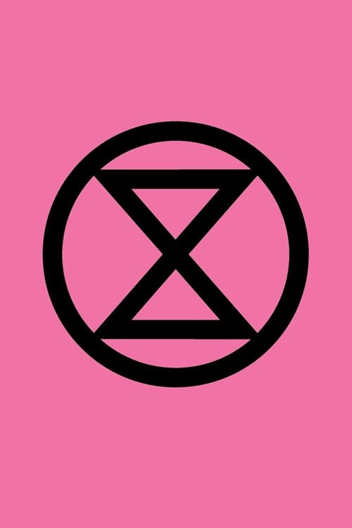 Extinction Rebellion Logo Journal With XR Badge Pink: Blank Lined 6x9 Notebook / Composition Book For Writing In (Ecological Climate Change Message) (Paperback)