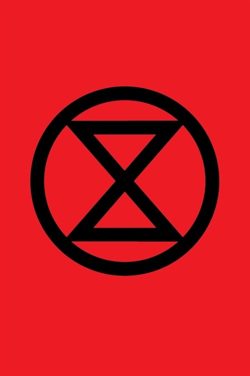 Extinction Rebellion Logo Journal With XR Badge Crimson Red: Blank Lined 6x9 Notebook / Composition Book For Writing In (Ecological Climate Change Me (Paperback)