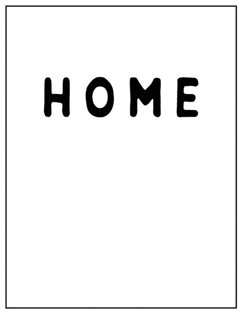 Home: Home Black and white Decorative Book - Perfect for Coffee Tables, End Tables, Bookshelves, Interior Design & Home Stag (Paperback)