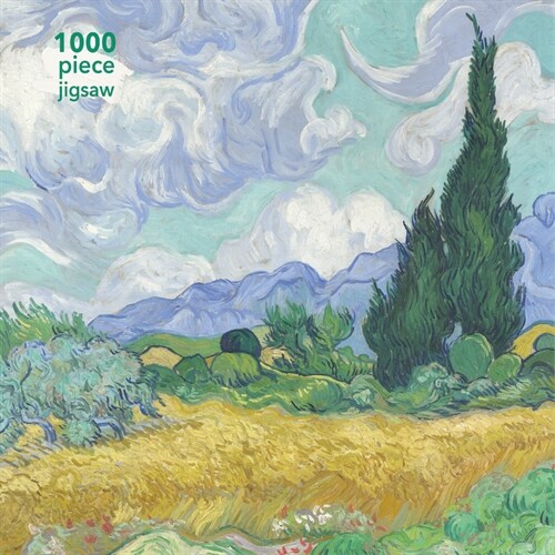 Adult Jigsaw Puzzle Vincent van Gogh: Wheatfield with Cypress : 1000-piece Jigsaw Puzzles (Jigsaw, New ed)