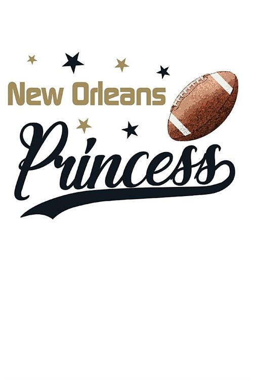 New Orleans: Football Blank Lined Journal Notebook Diary 6x9 (Paperback)